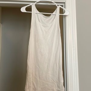White maternity tank